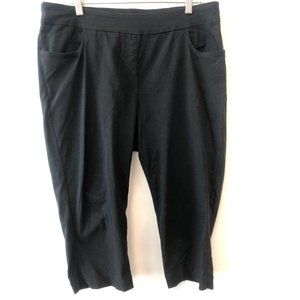 Slim-Sation Size 18 Black Golf Capri Pants